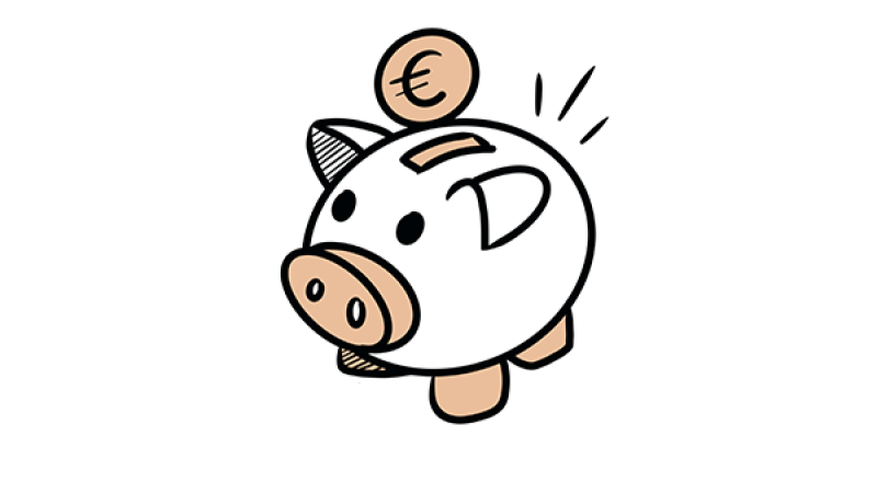 Was kostet eine Website im Monat? Dieses Bild zeigt ein Sparschwein.